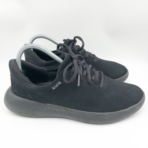 KIZIK Madrid Eco Knit Blackout Sneakers Black Hands Free Womens 8.5 Mens 7 - Picture 3 of 12